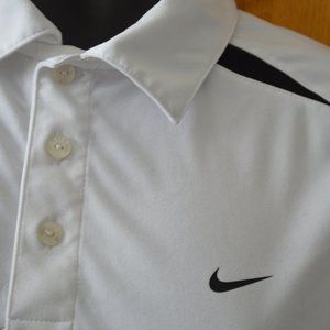 Nike Performance Polo Shirt s/s Vented White Black